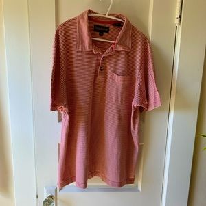 Timberland XL red and white striped tee